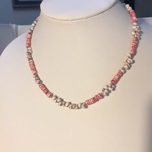 Vintage Pink Shell Bohemian Style Necklace